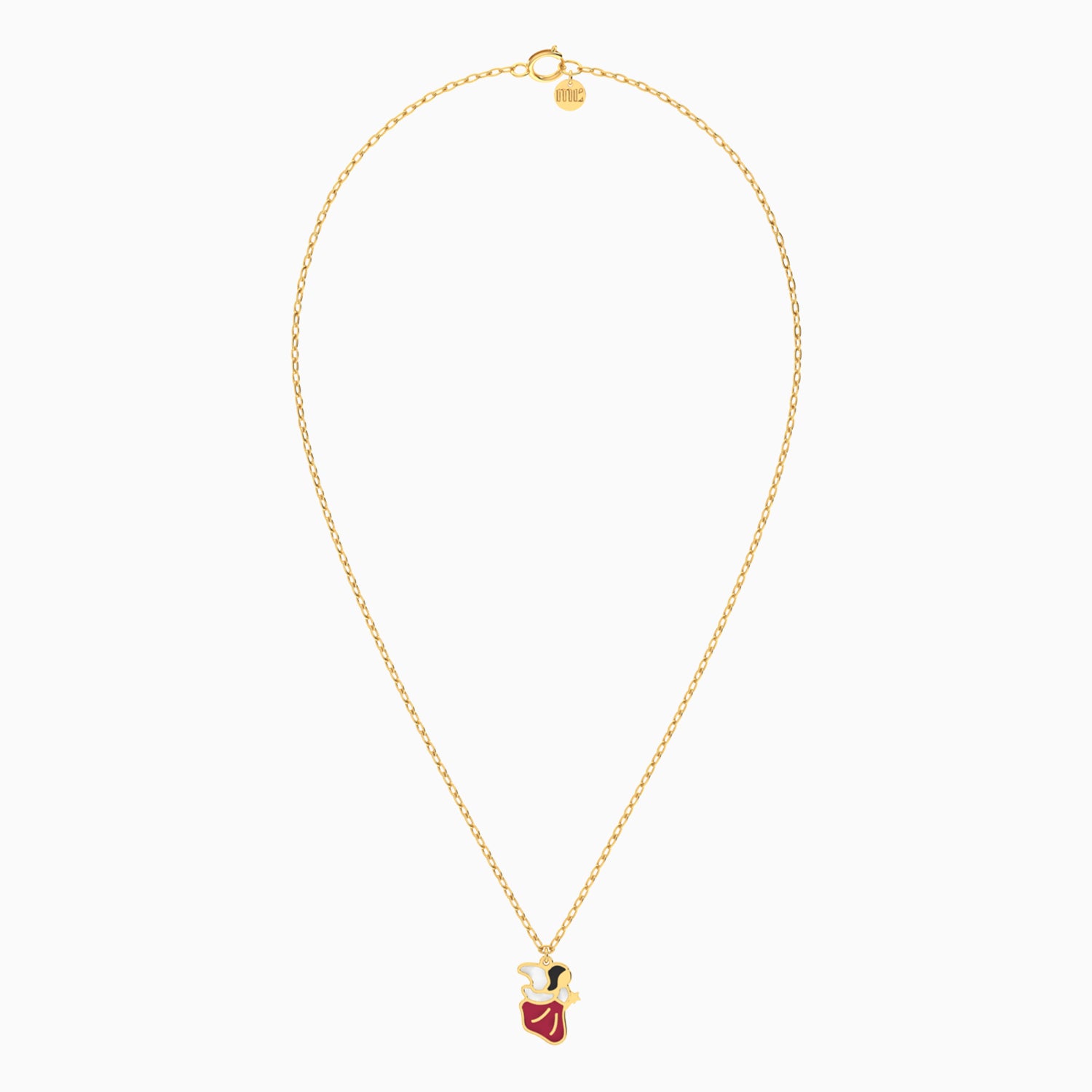 ميس أل'باي لازوردي سلسلة ذهب جنية عيار 14 قيراط مطلية بالمينا للأطفال - Image 3